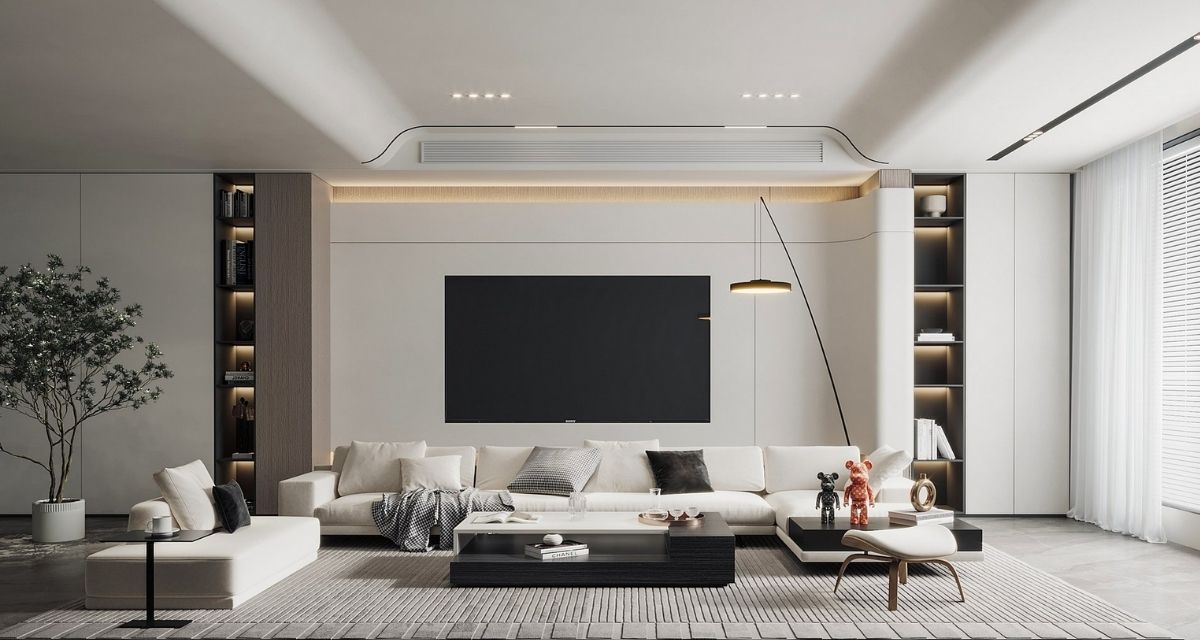 +15 Mẫu Thiết Kế Nội Thất Phòng Khách Sang Trọng, Tiện Nghi 6 thiết kế nội thất phòng khách