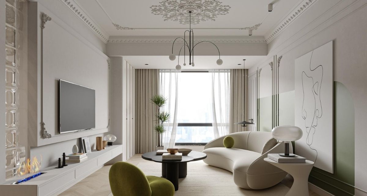 +15 Mẫu Thiết Kế Nội Thất Phòng Khách Sang Trọng, Tiện Nghi 8 thiết kế nội thất phòng khách