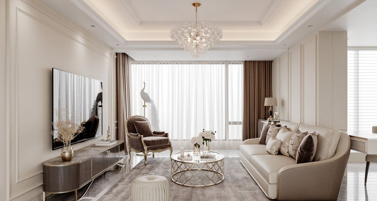 +15 Mẫu Thiết Kế Nội Thất Phòng Khách Sang Trọng, Tiện Nghi 7 thiết kế nội thất phòng khách