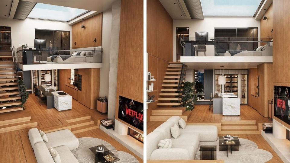 Nhà cấp 4 gác lửng 3 phòng ngủ
