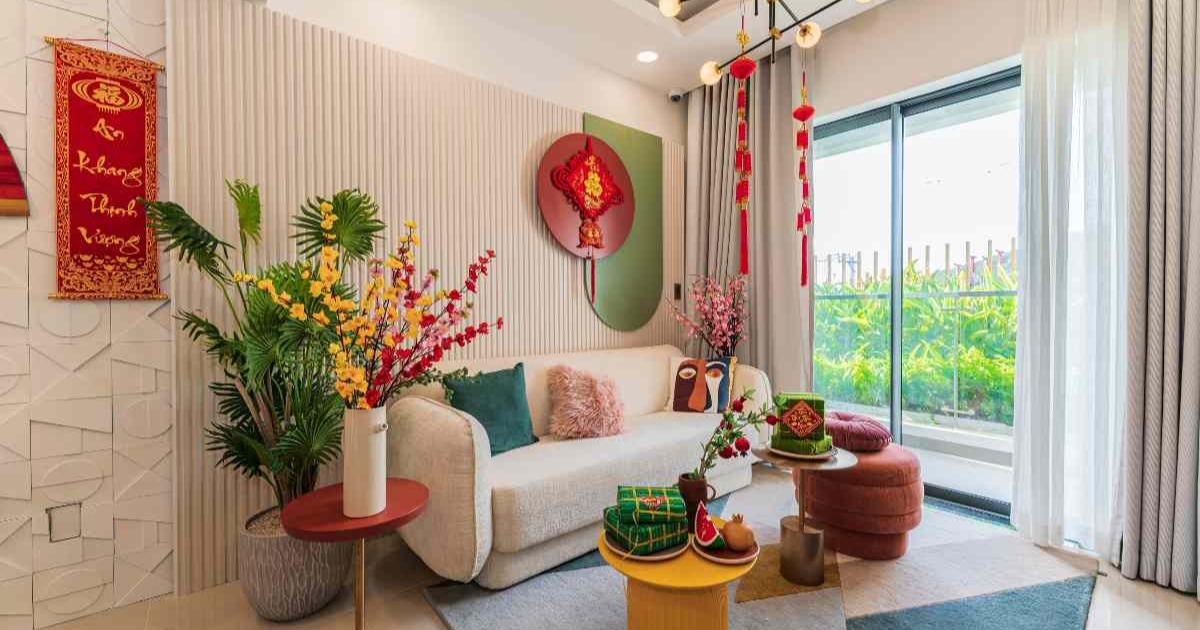 Chiêm ngưỡng phong cách nội thất phòng khách ngày Tết