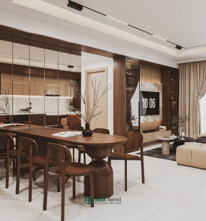 Thiết kế thi công nội thất căn hộ The Sun Avenue